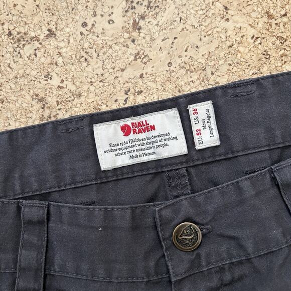 Fjallraven Vidda Pro Trousers G-1000 Waxed Cargo Hiking Pants 36x32 - Picture 3 of 9